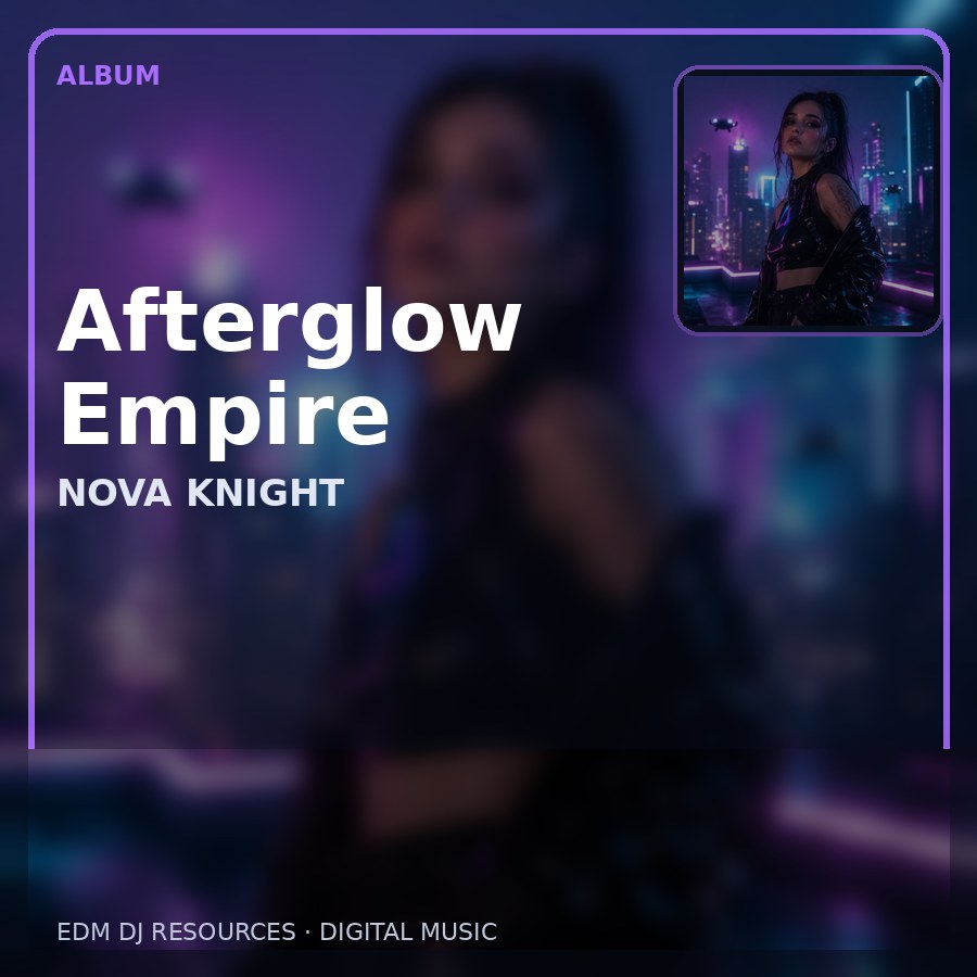 Afterglow Empire illustrated album artwork