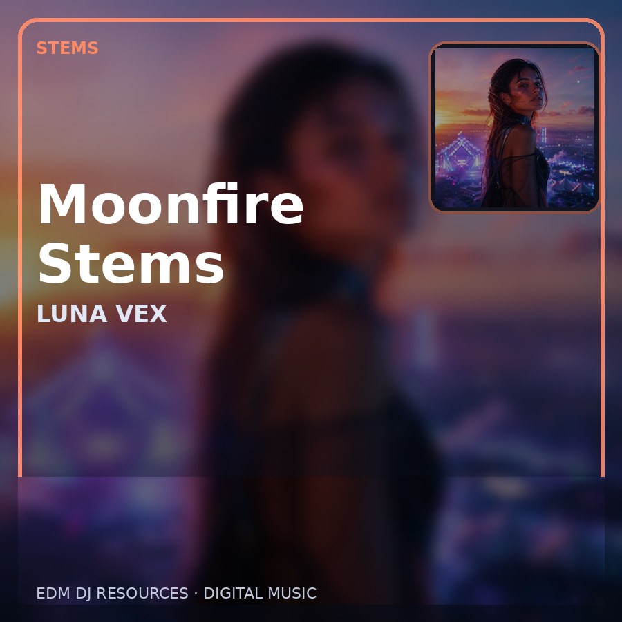 Moonfire Stems illustrated album artwork
