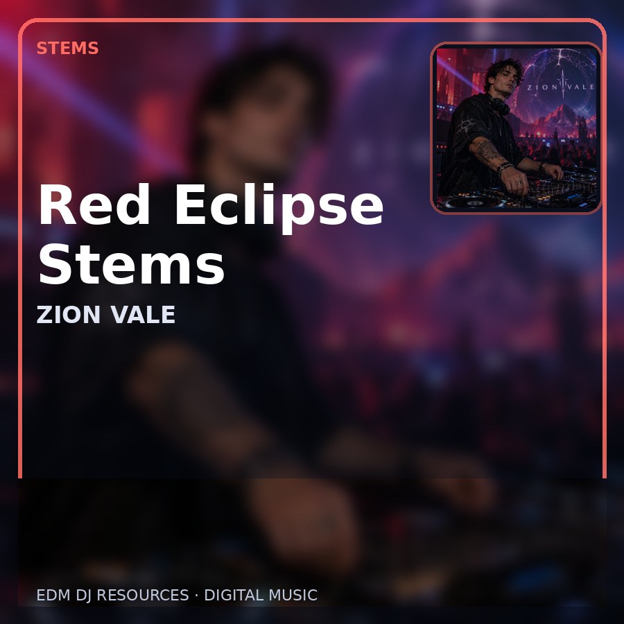 Red Eclipse Stems illustrated album artwork